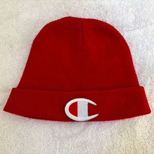 Champion beanie color red size one size fits a lot
